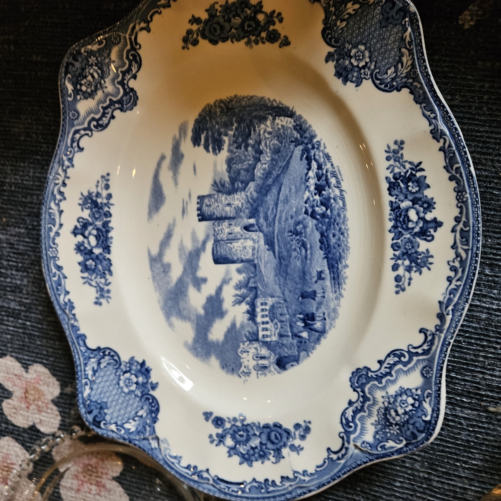 Blue and White Porcelain Serving Platter